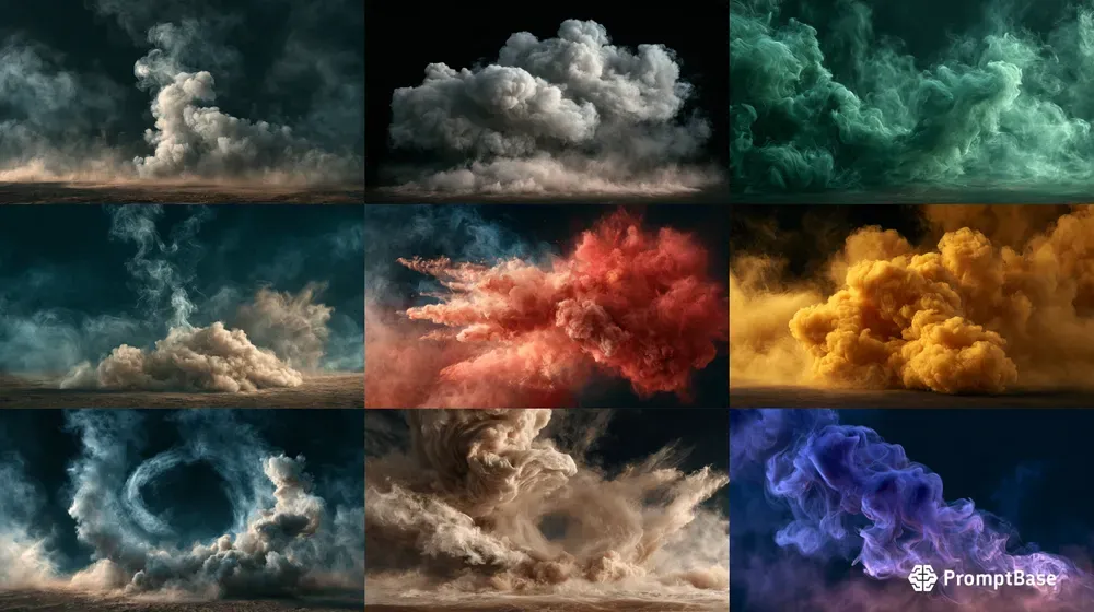 Smoke Steam Powder Overlays