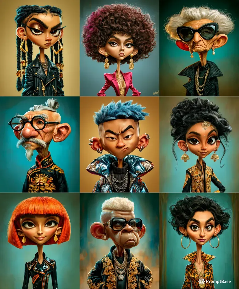 Balloon Head Caricature Portraits
