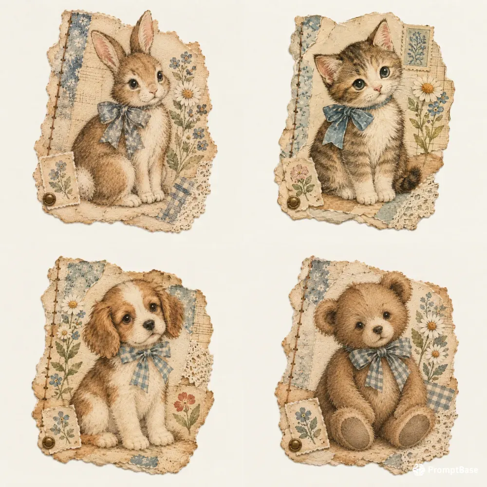 Sweet Storybook Animal Ephemera