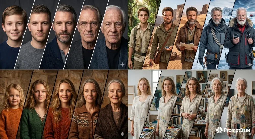 Timelapse Portrait Mosaics