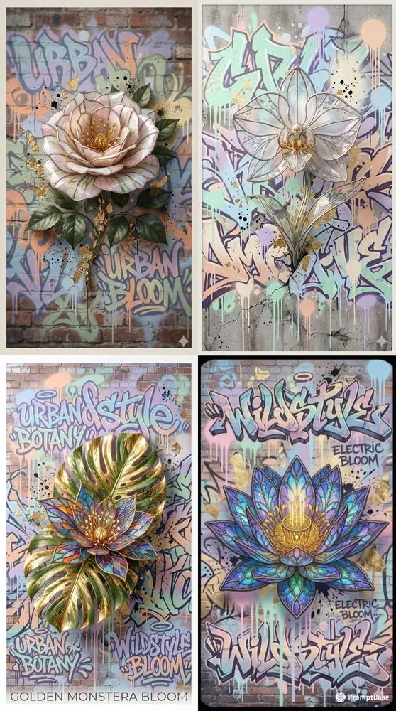 Luxury Botanical Street Art Modern Homes