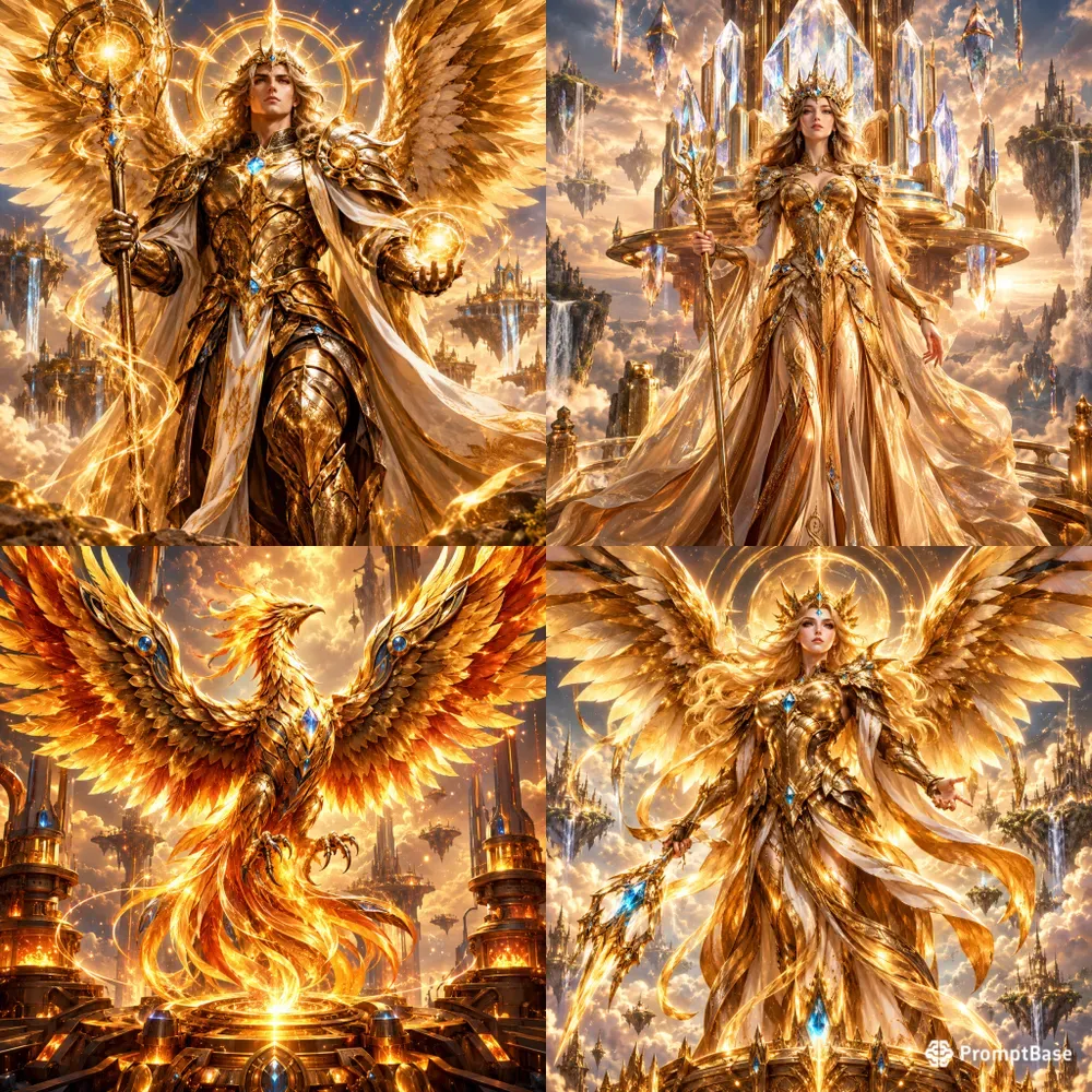 Golden Fantasy Power Icons