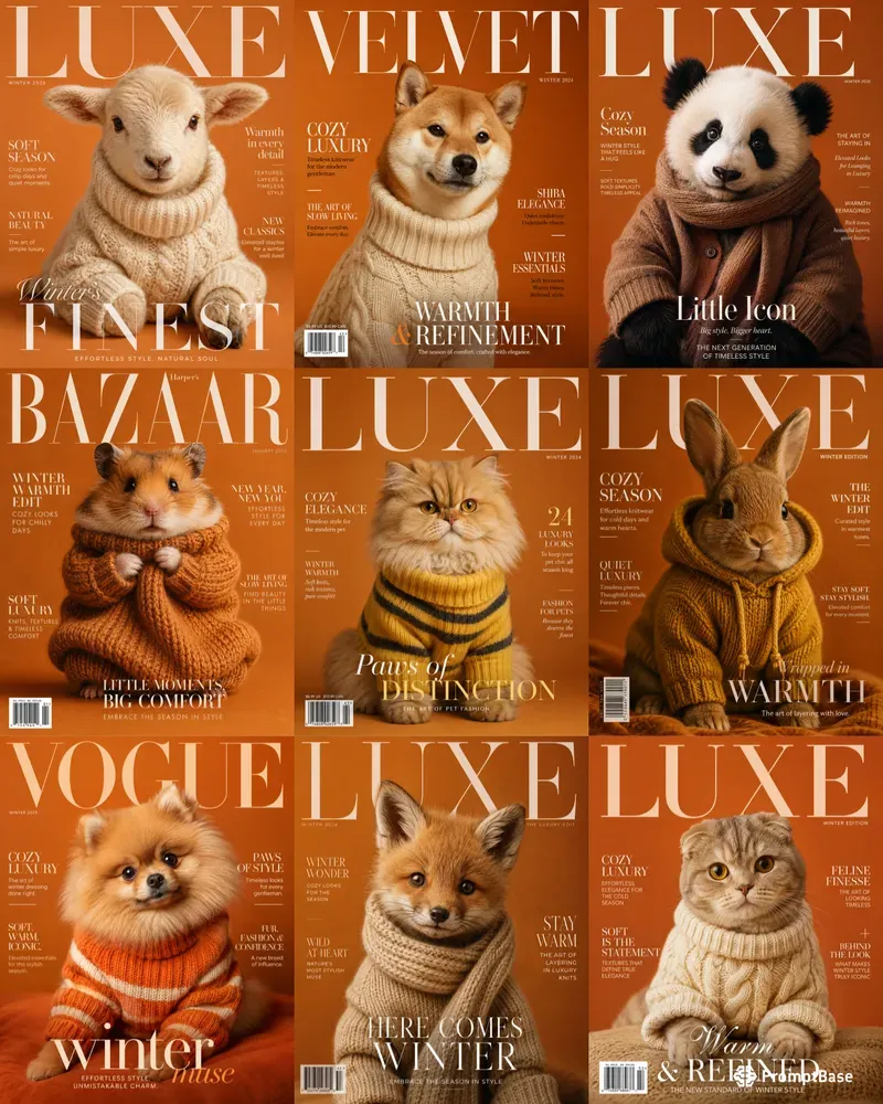 Luxury Animal Vogue Covers