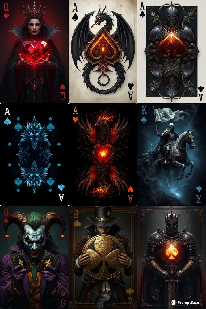 Dark Fantasy Playing Cards