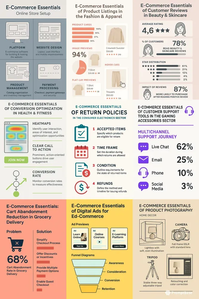 Ecommerce Visual Guides ChatGPT Image Prompt | PromptBase