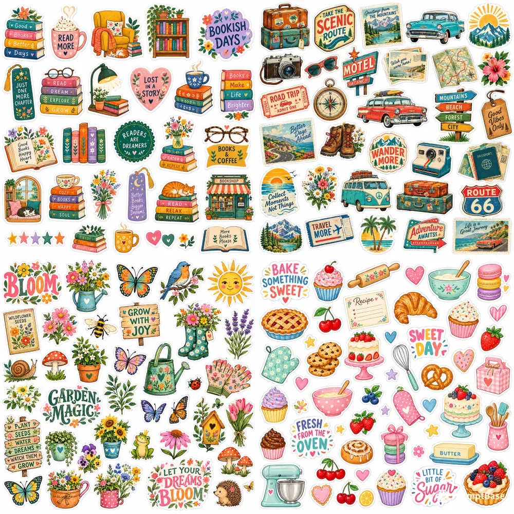 Whimsical Positivity Sticker Sheets