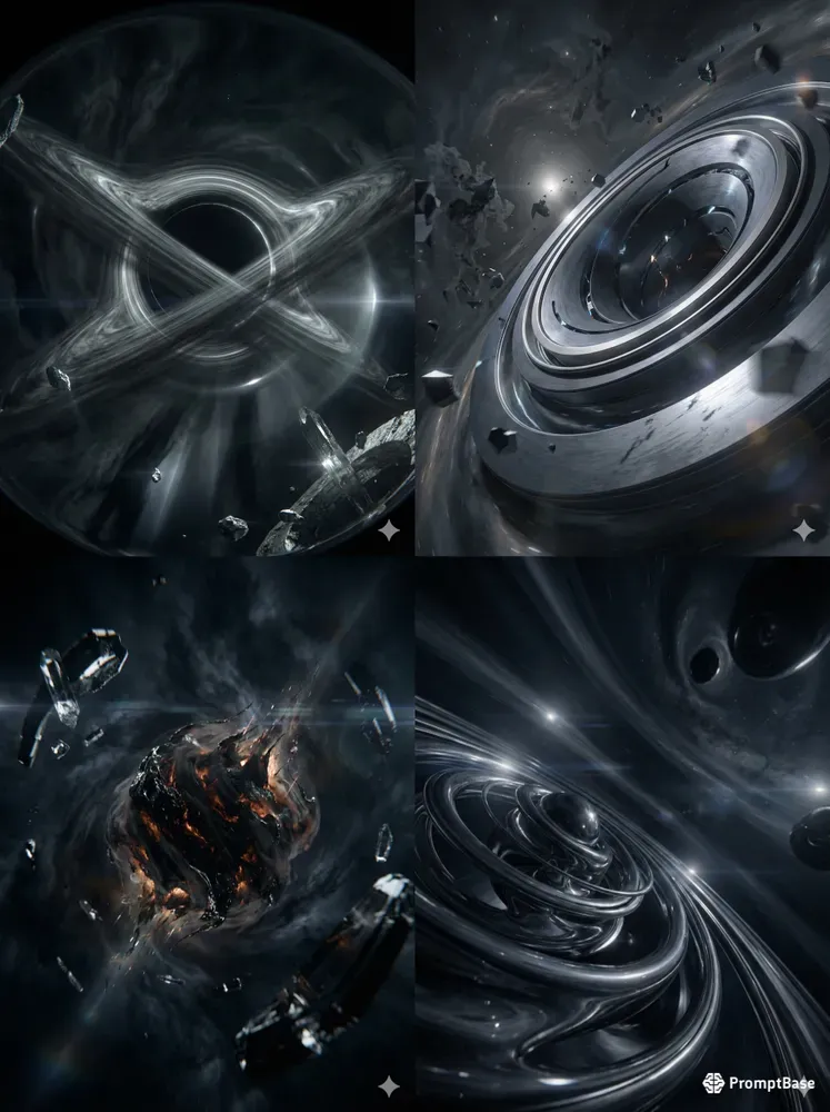 Cinematic Interstellar Black Holes 3D