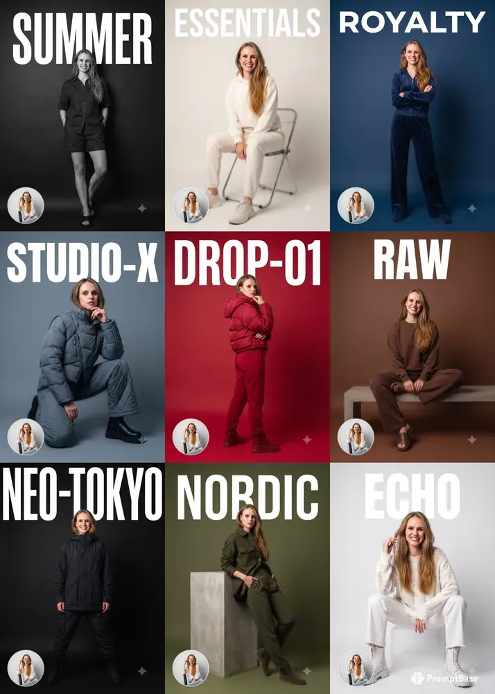 Monochrome Highend Fashion Posters