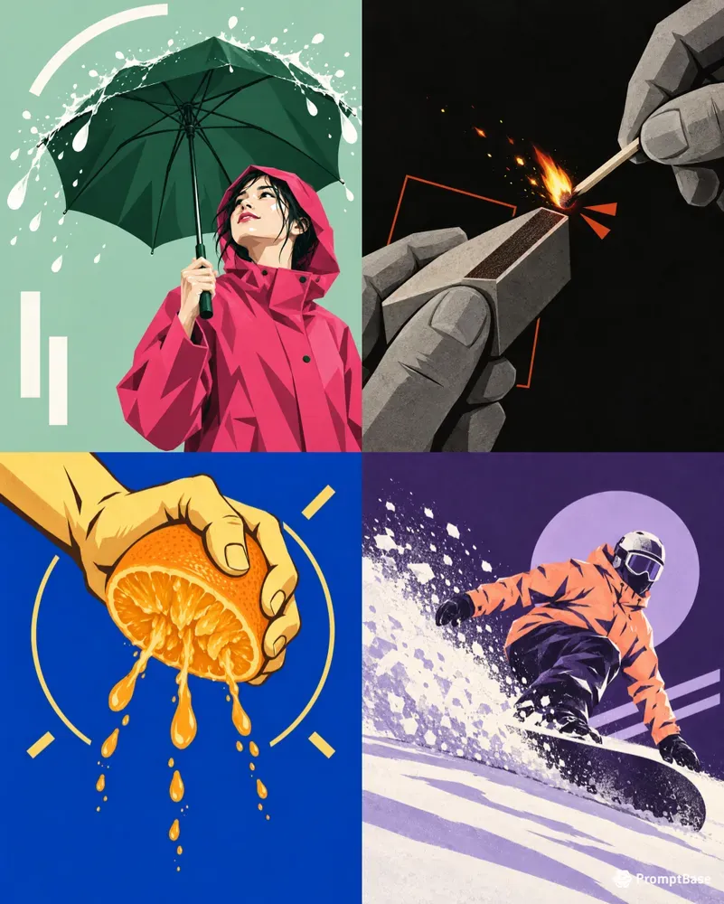 Graphic Freezeframe Posters