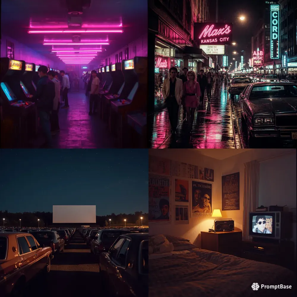 1980s Retro Aesthetic Photography