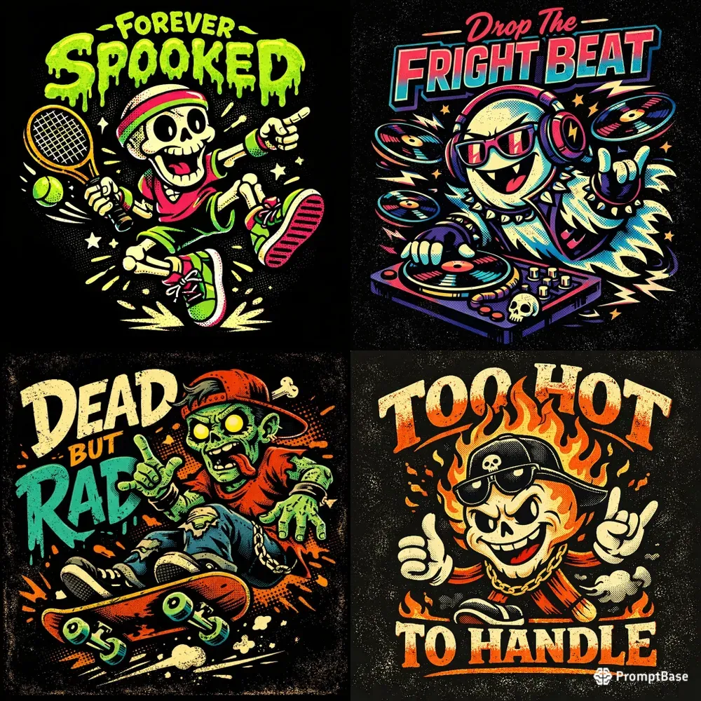 Retro Cartoon Character Tshirt Art