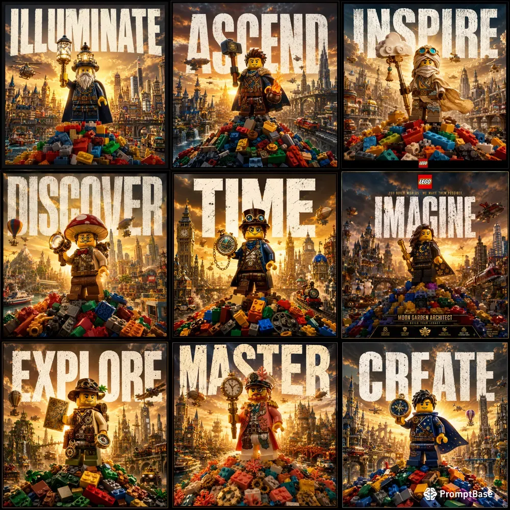 Epic Lego Cinematic Poster Packs
