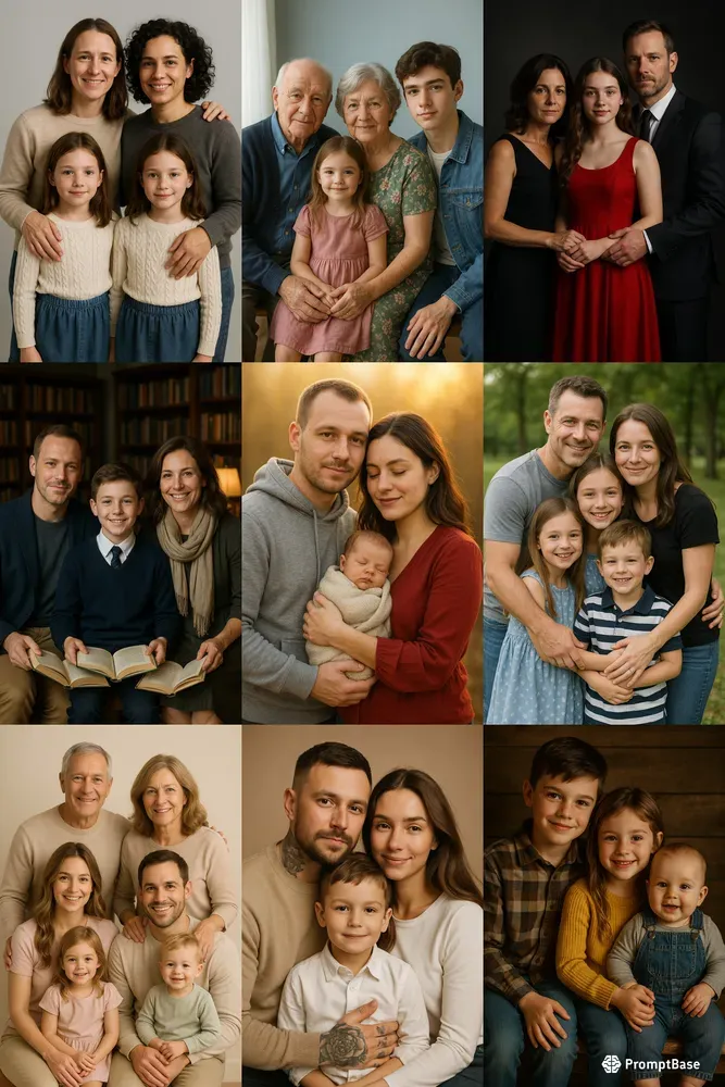 Custom Family Portraits Photography