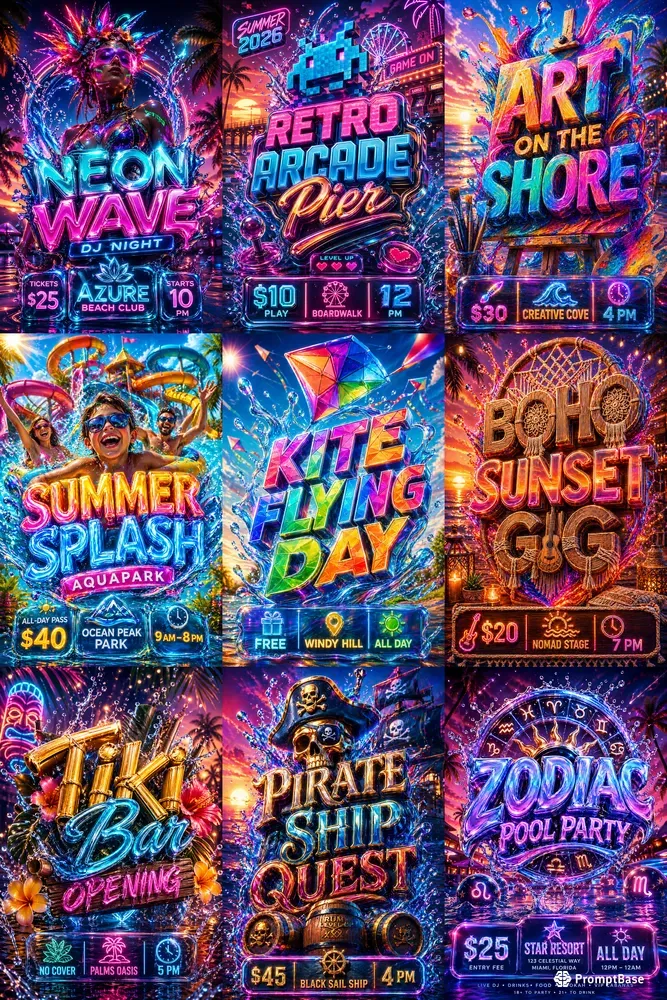 Hyperdynamic Summer Event Flyer Masters