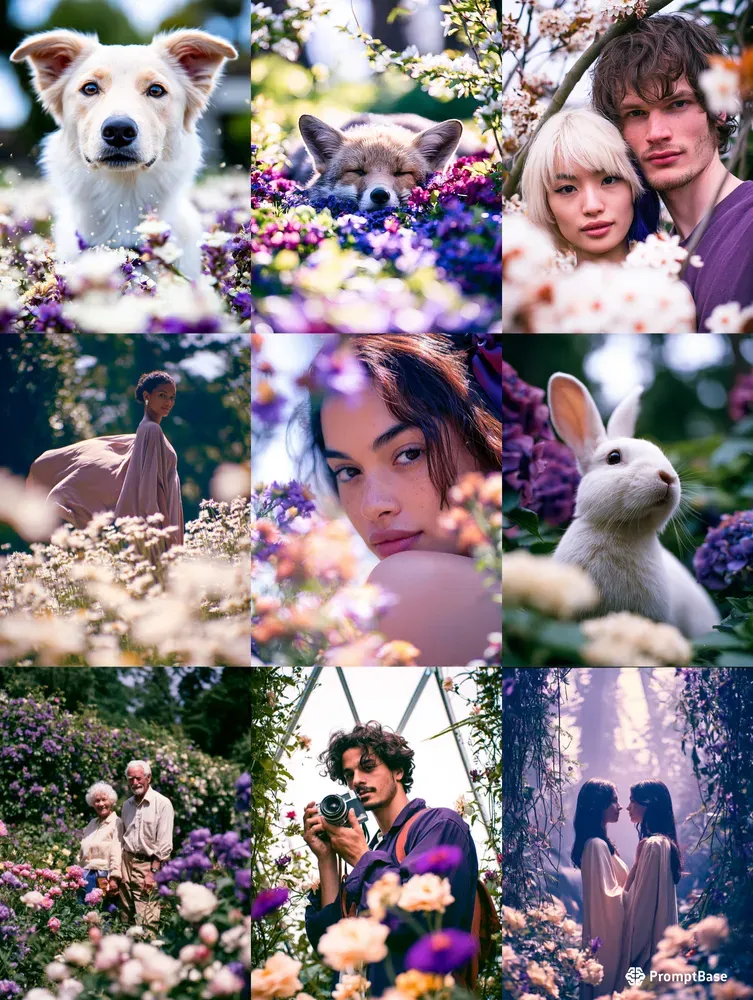 Dreamy Botanical Bloom Portraits