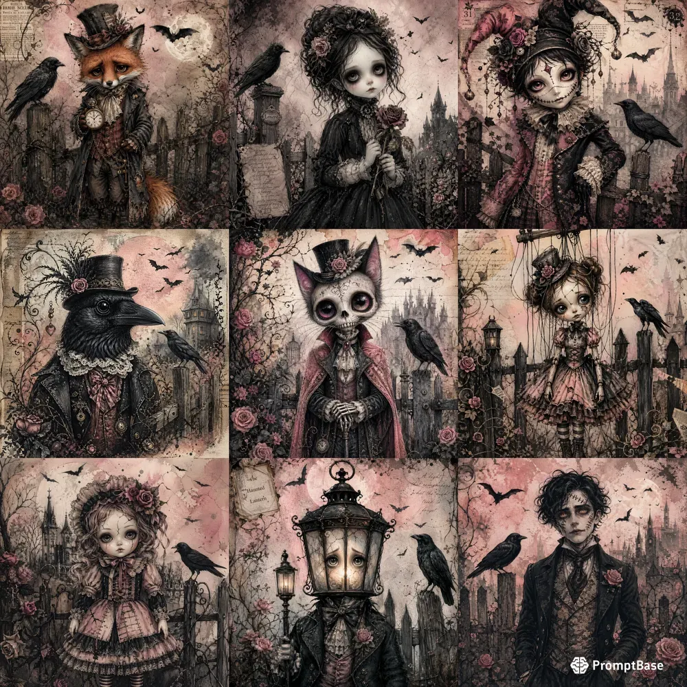 Dark Whimsical Gothic Characters
