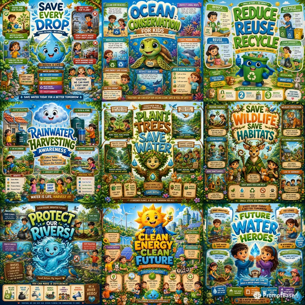 Water Wisdom Poster Generator