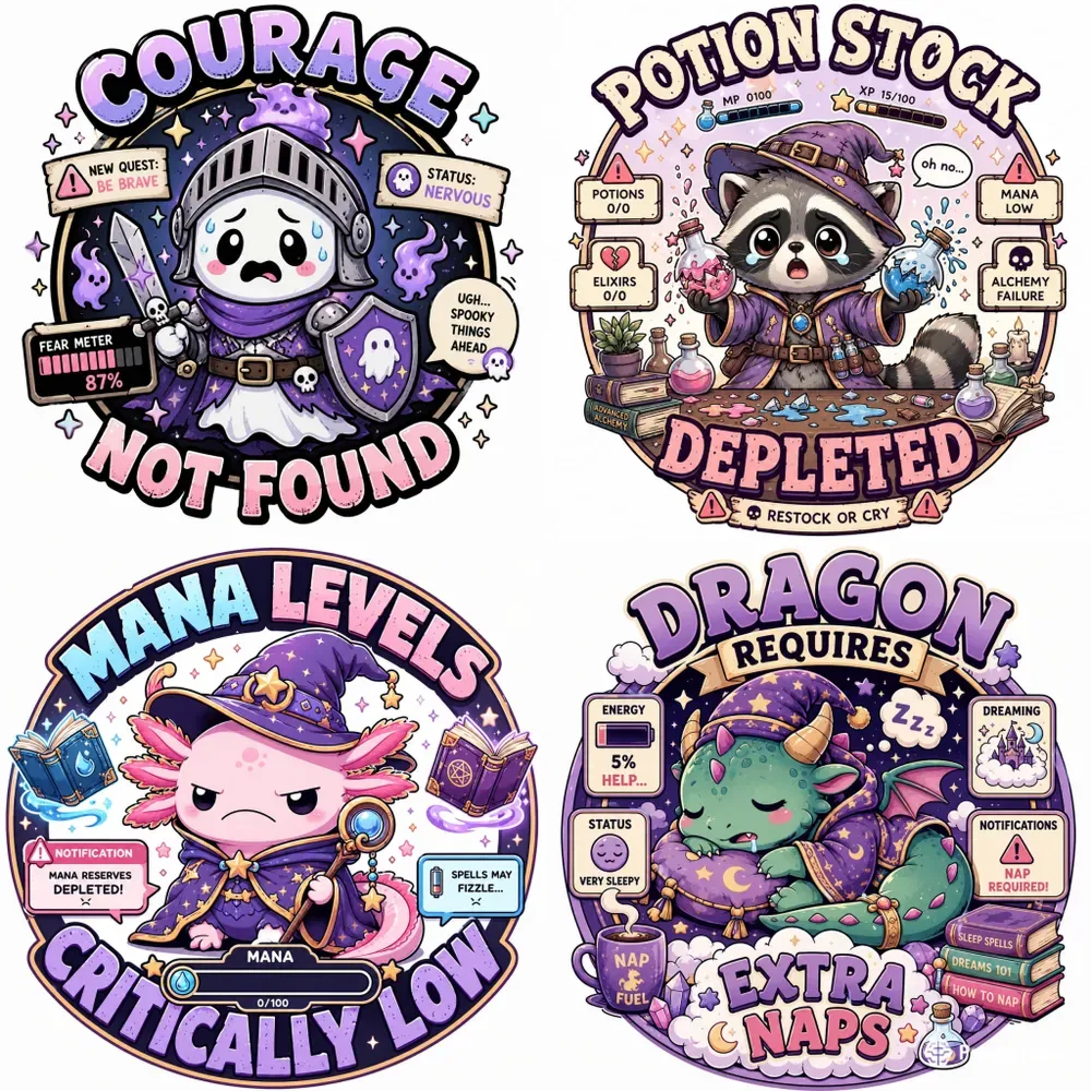 Fantasy Character Status Tshirts
