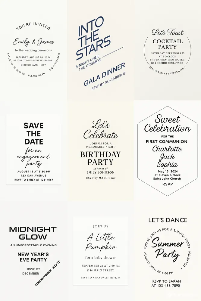 Canva Invitation Template Mock Up Designs