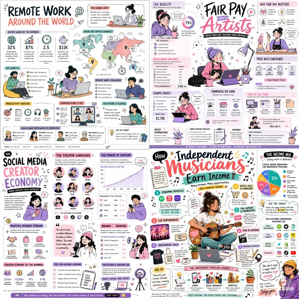 Whimsical Data Story Infographic Kits