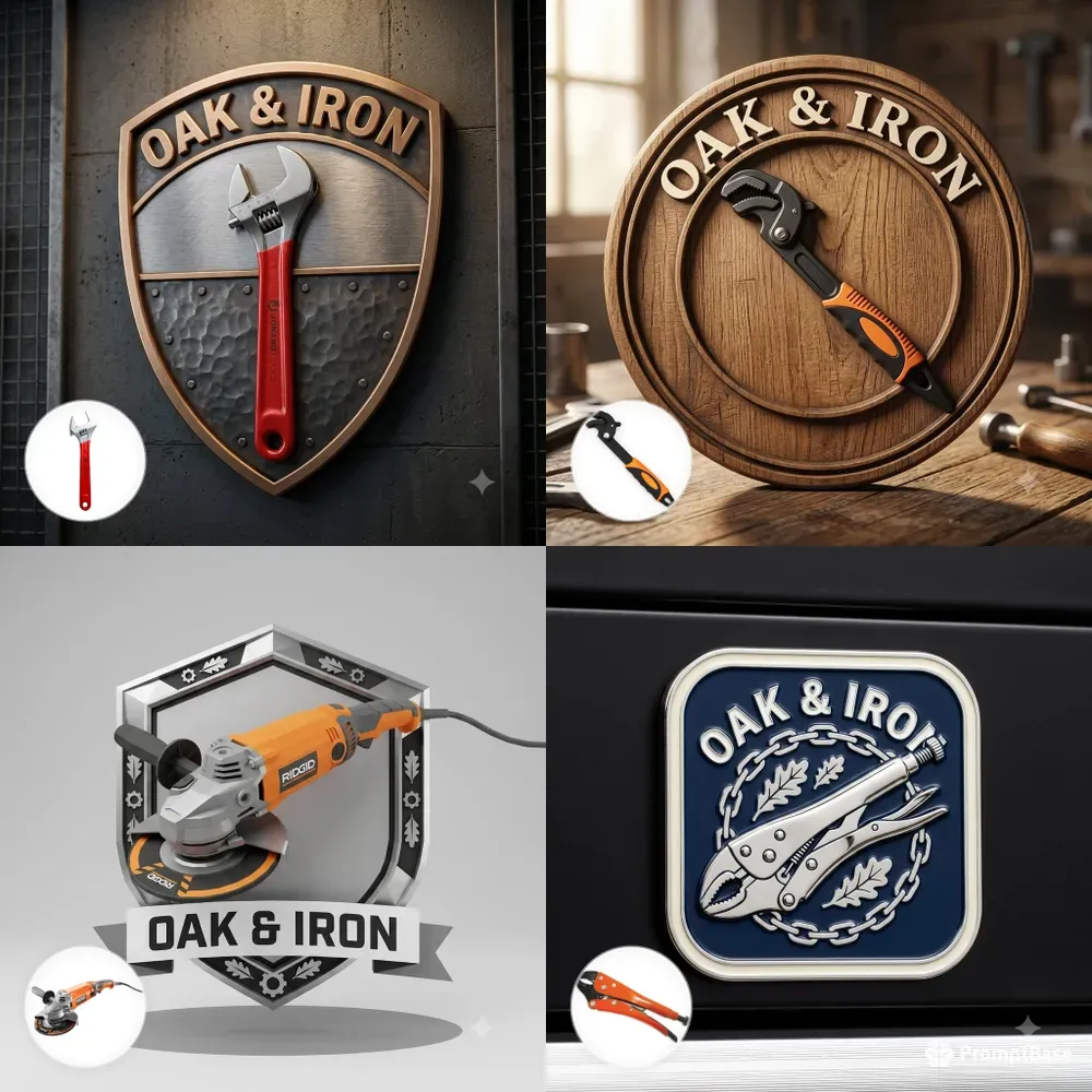 Tool Photos To 3D Workshop Emblems