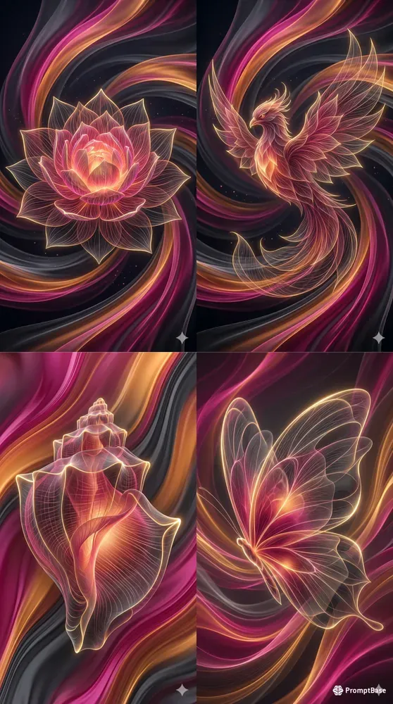 Luminous Translucent Digital Art Assets