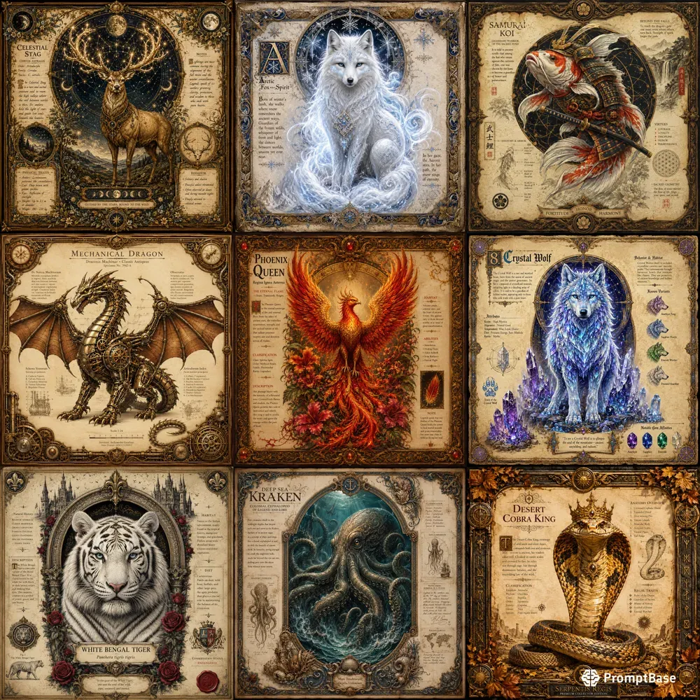Fantasy Bestiary Manuscripts