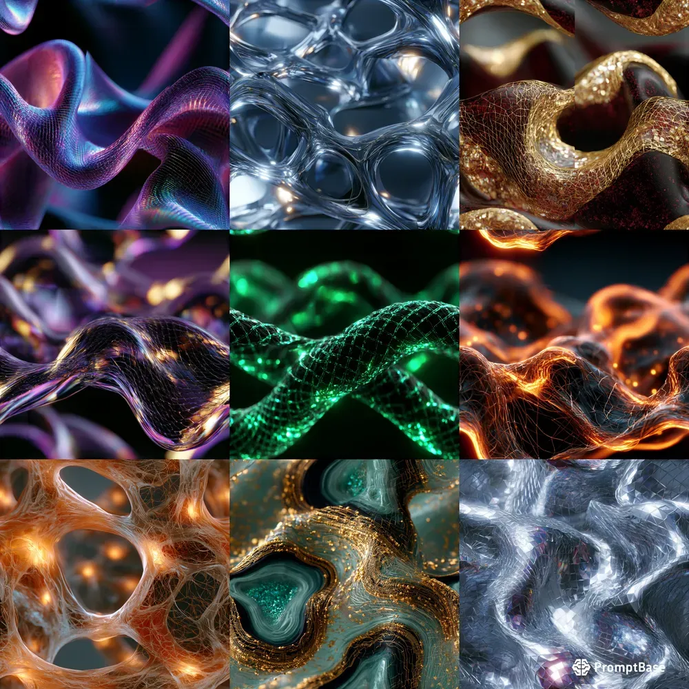 Seamless Cybermesh Textile Patterns