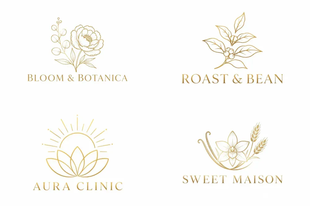 Luxury Gold Minimalist Logo Generator