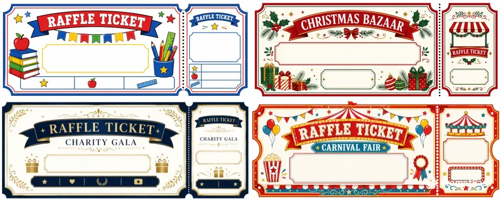 Raffle Ticket Printable Designs