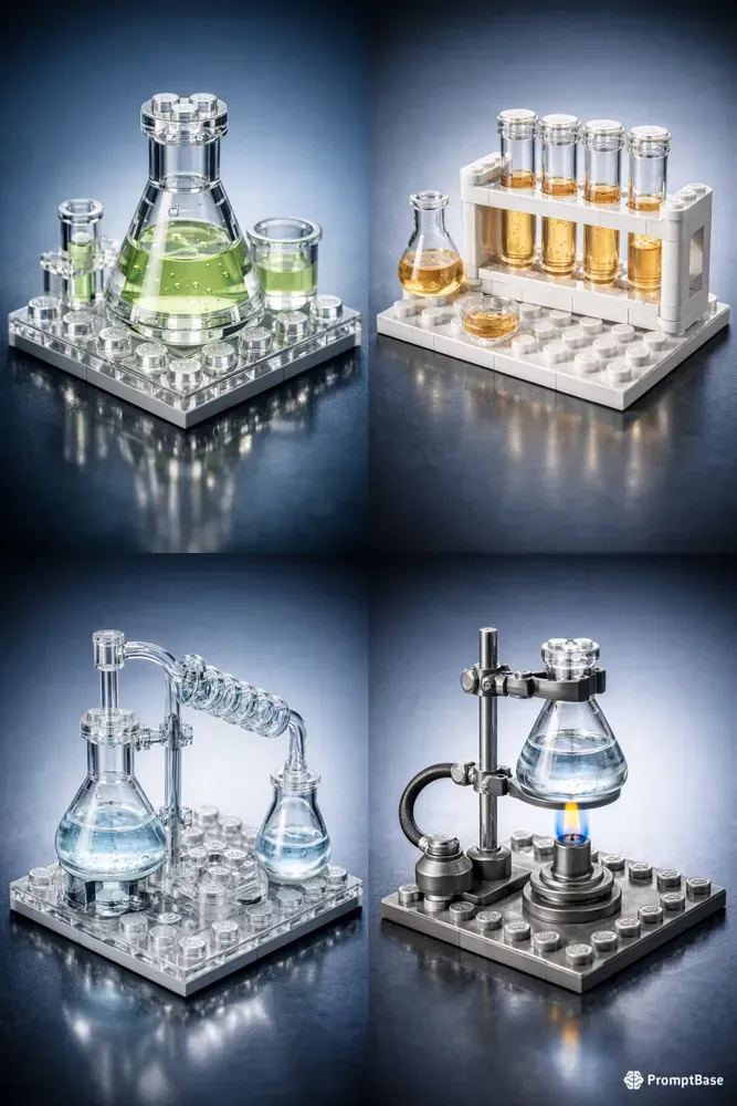 Realistic Lego Chemistry Lab Sets