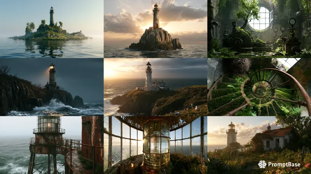 Abandoned Lighthouses Art Generator