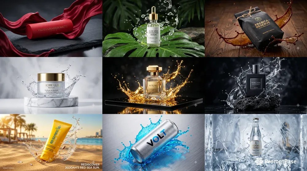 Highend Splash Product Ads