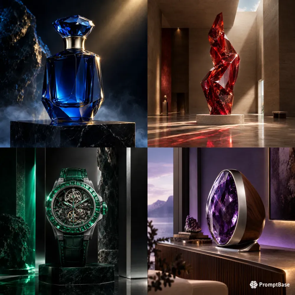 Opulent Gemstone Showcases