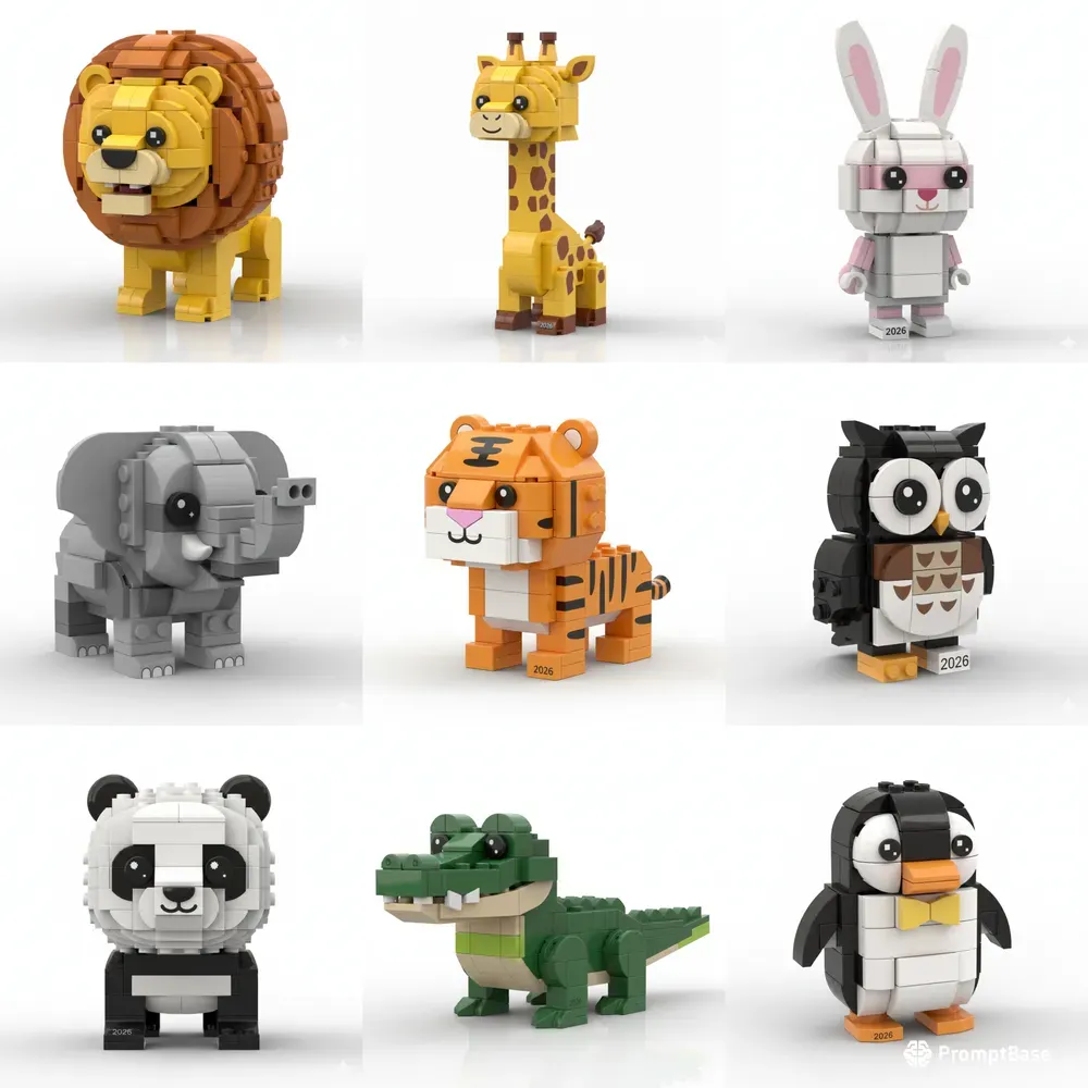 Lego Animal Characters 3D Toys