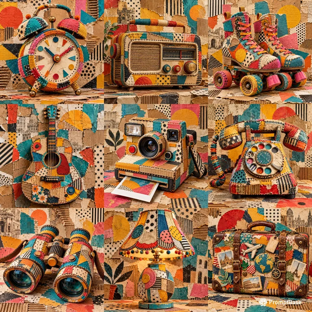 Nostalgic Handmade Pop Art Objects