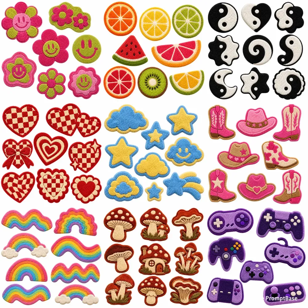 Tufted Rug Art Clipart Sets