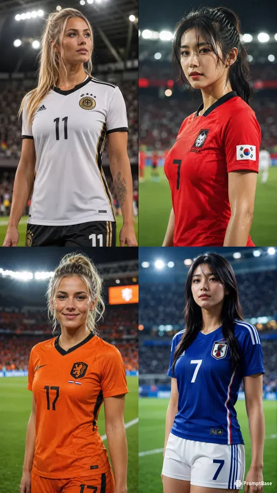 National Football Jersey Beauty Portraits