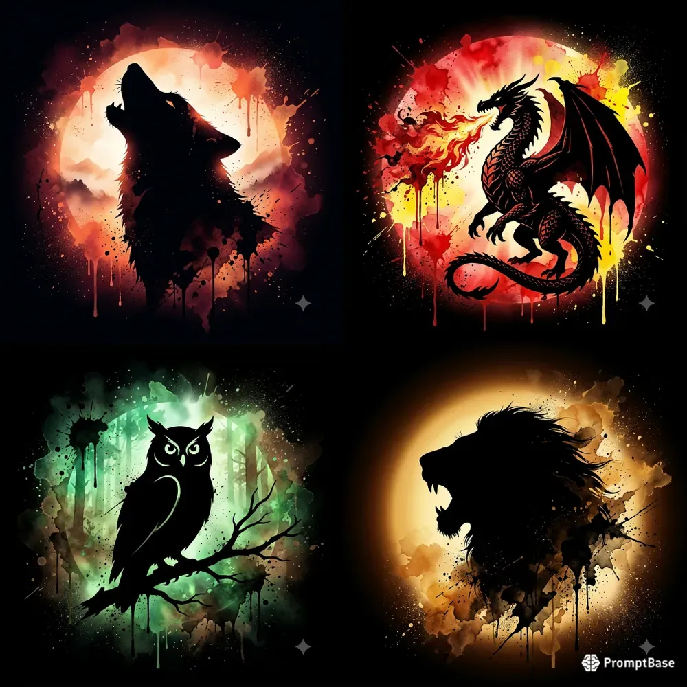 Silhouette Watercolors