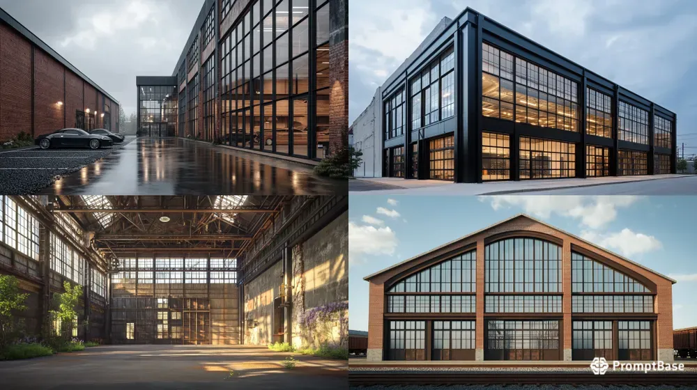 Architecture exposed Steel Frames
