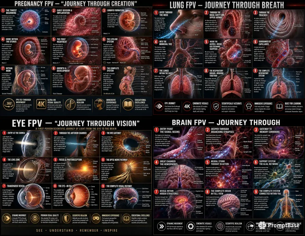 Storyboard Anatomy Science Posters