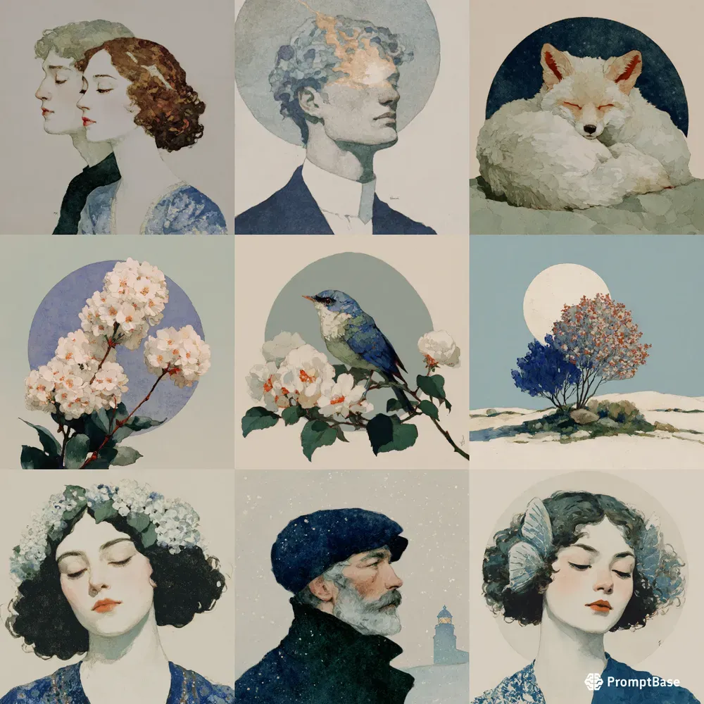 Nostalgic Cameo Portrait Art