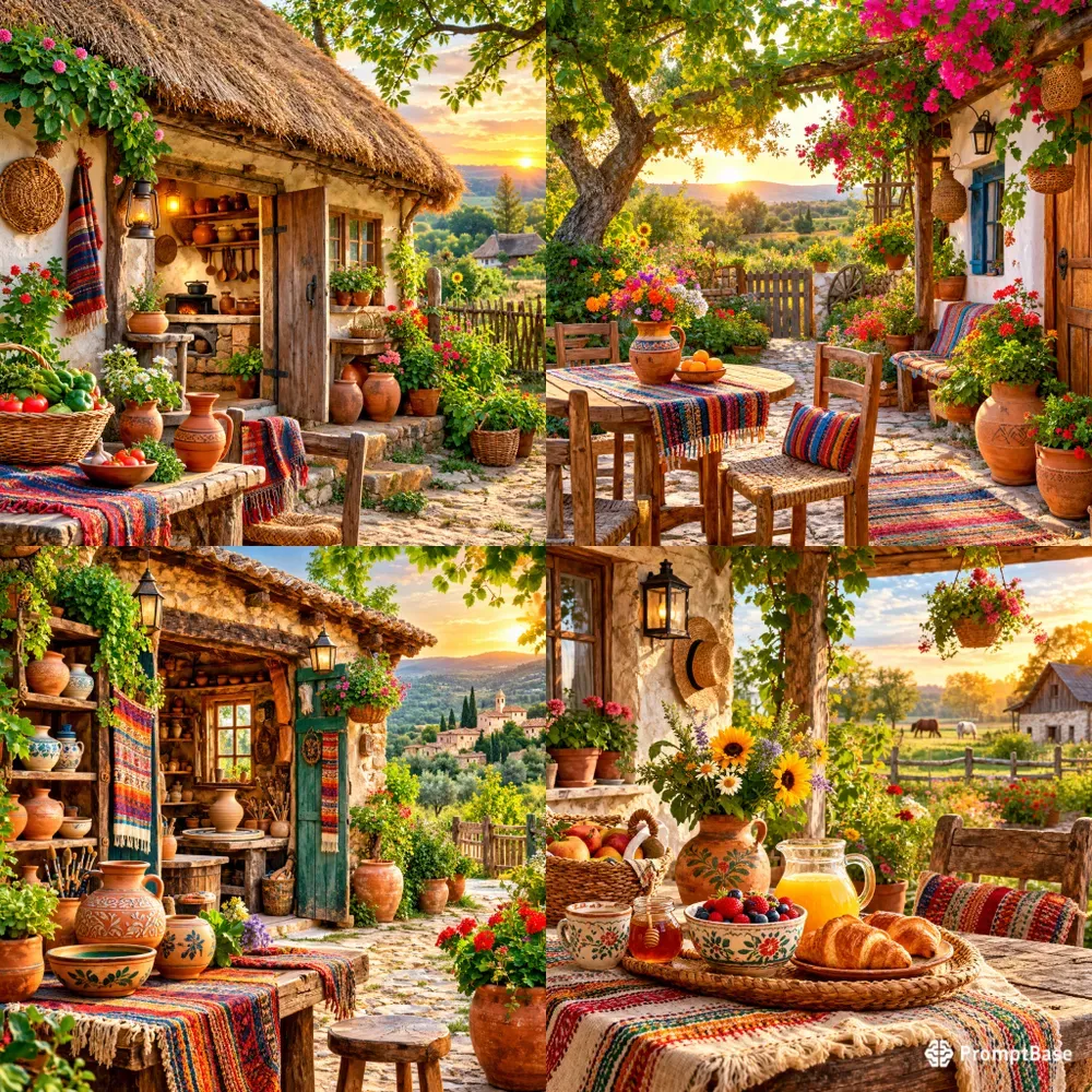 Rustic Village Life Heritage
