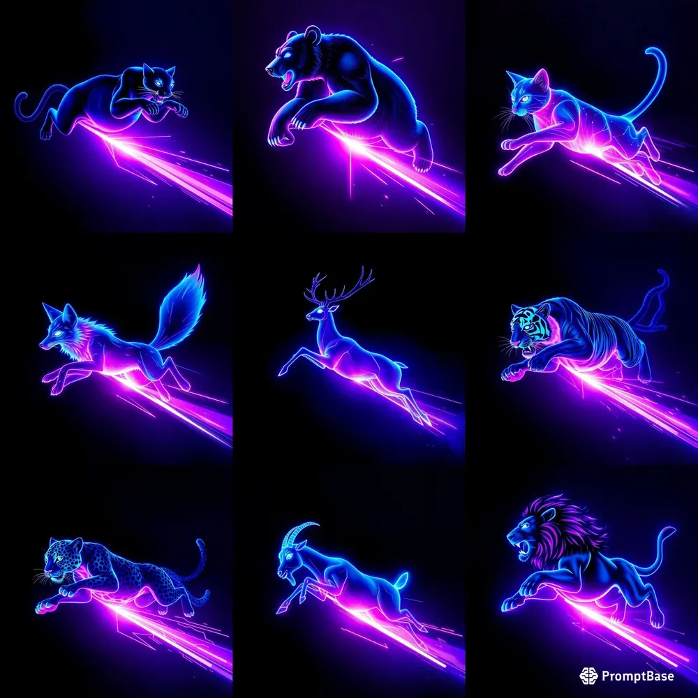 Neon Animal Strikes