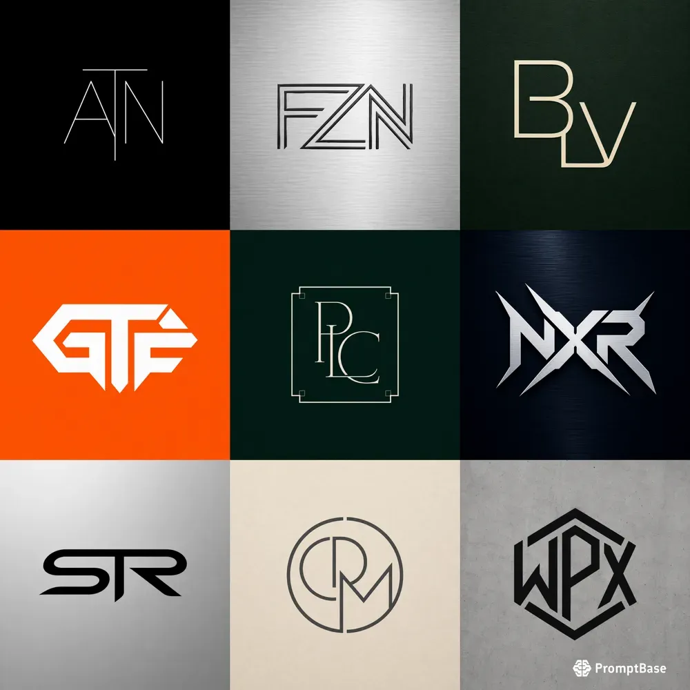 Premium Geometric Monogram Logos