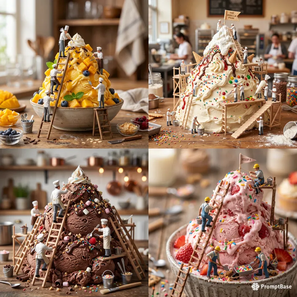 Tiny Ice Cream Builders