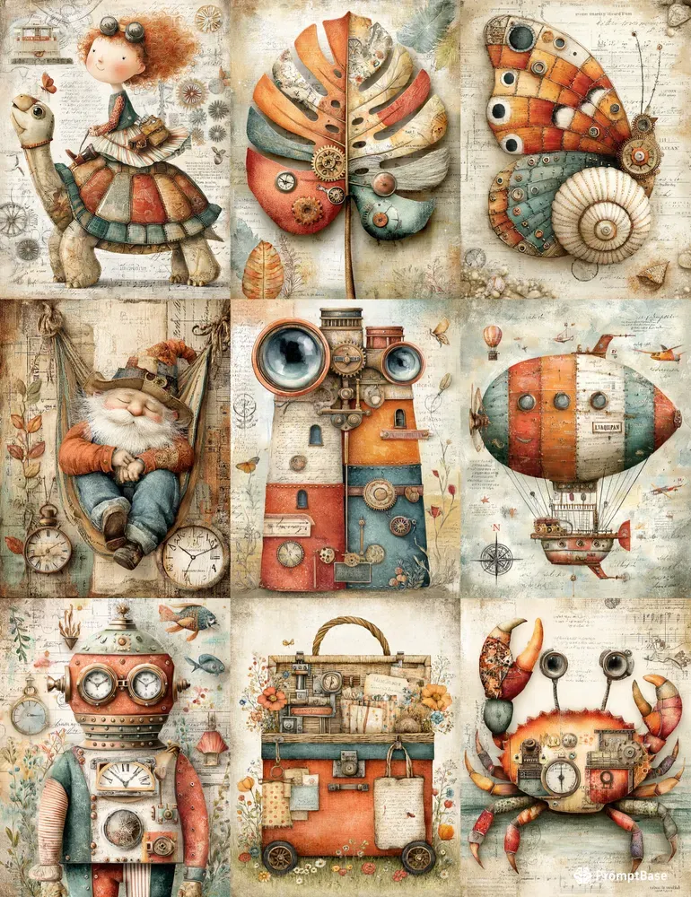 Steampunk Summer Junk Journals