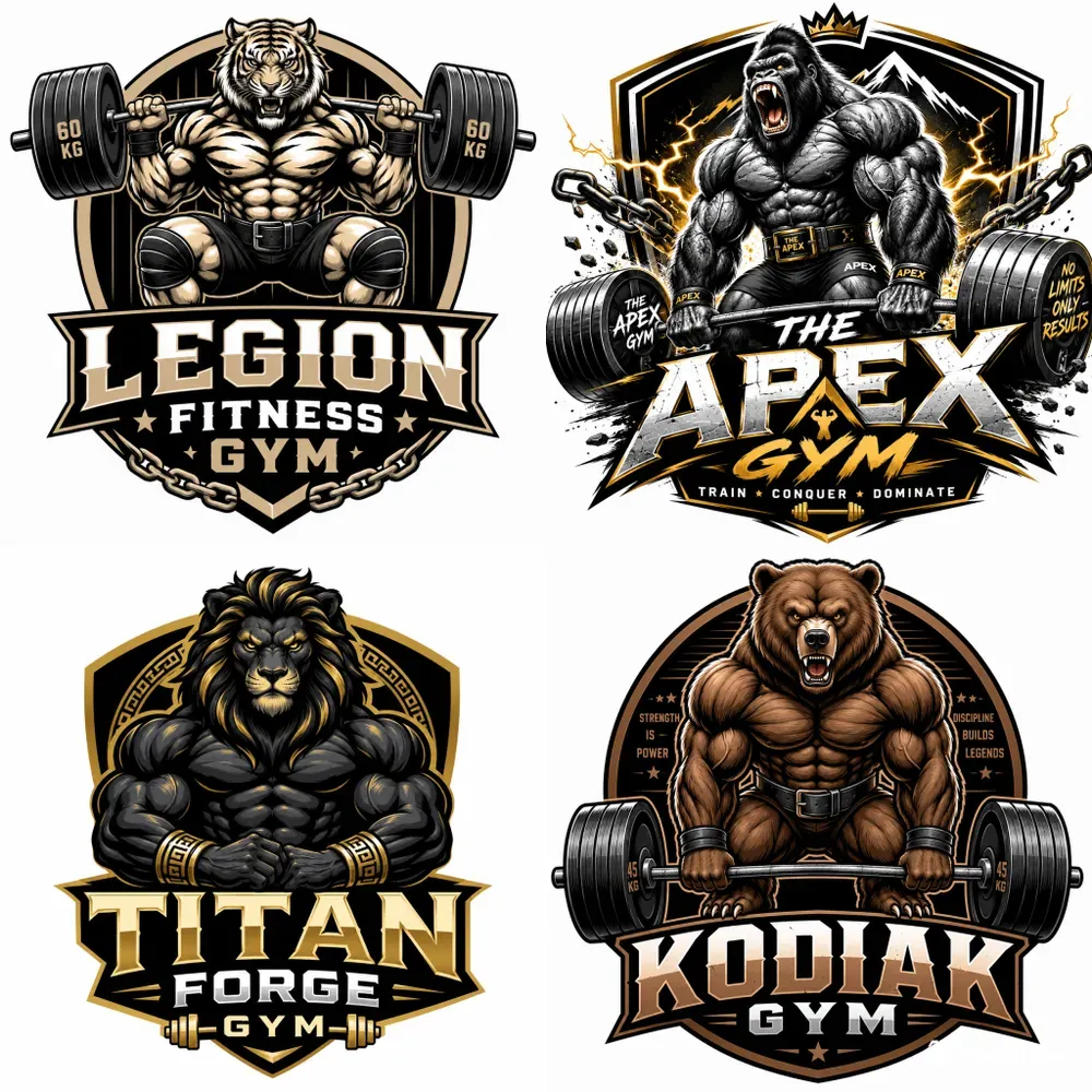 Gym Fitness Logos