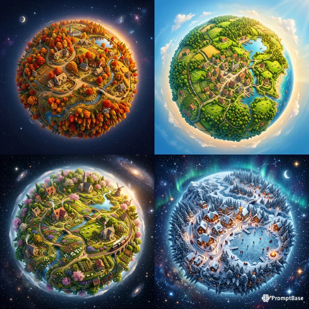 Tiny Planet Seasons Creators