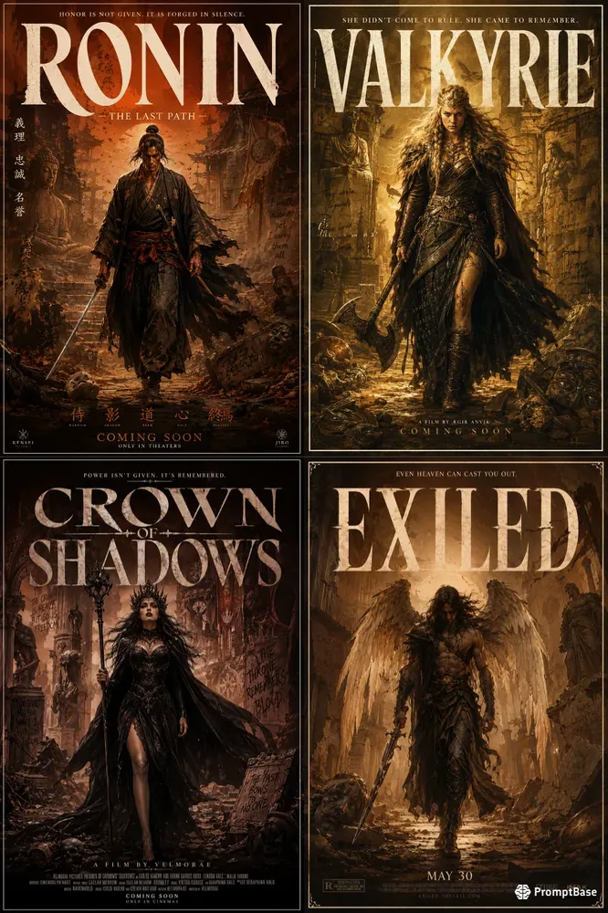 Cinematic Mythological Posters